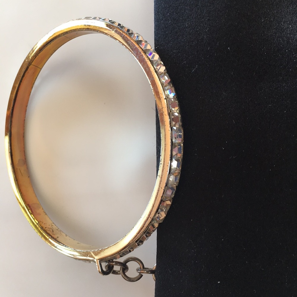 Clutch velvet purse with bangle zipper - Picture 2 of 6